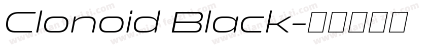 Clonoid Black字体转换